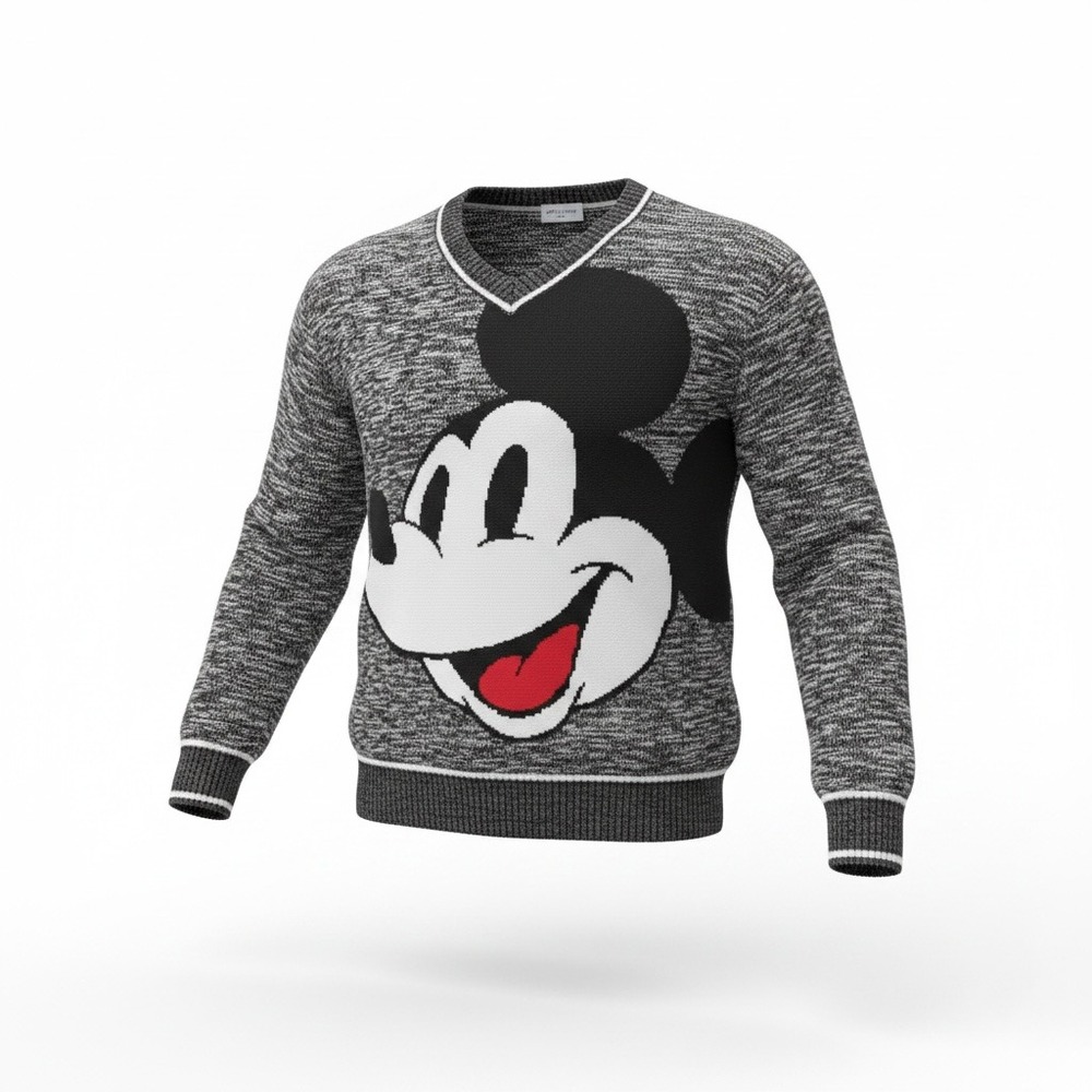 DISNEY PARKS/MICKEY MOUSE KNIT OVERSIZED/RIBBED SWEATER/SIZE M/NWT/MSDPSM091026